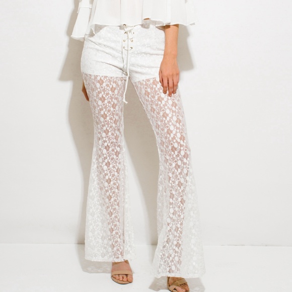 . Pants - BOHO INSPIRED  LACEY FLARED PANTS